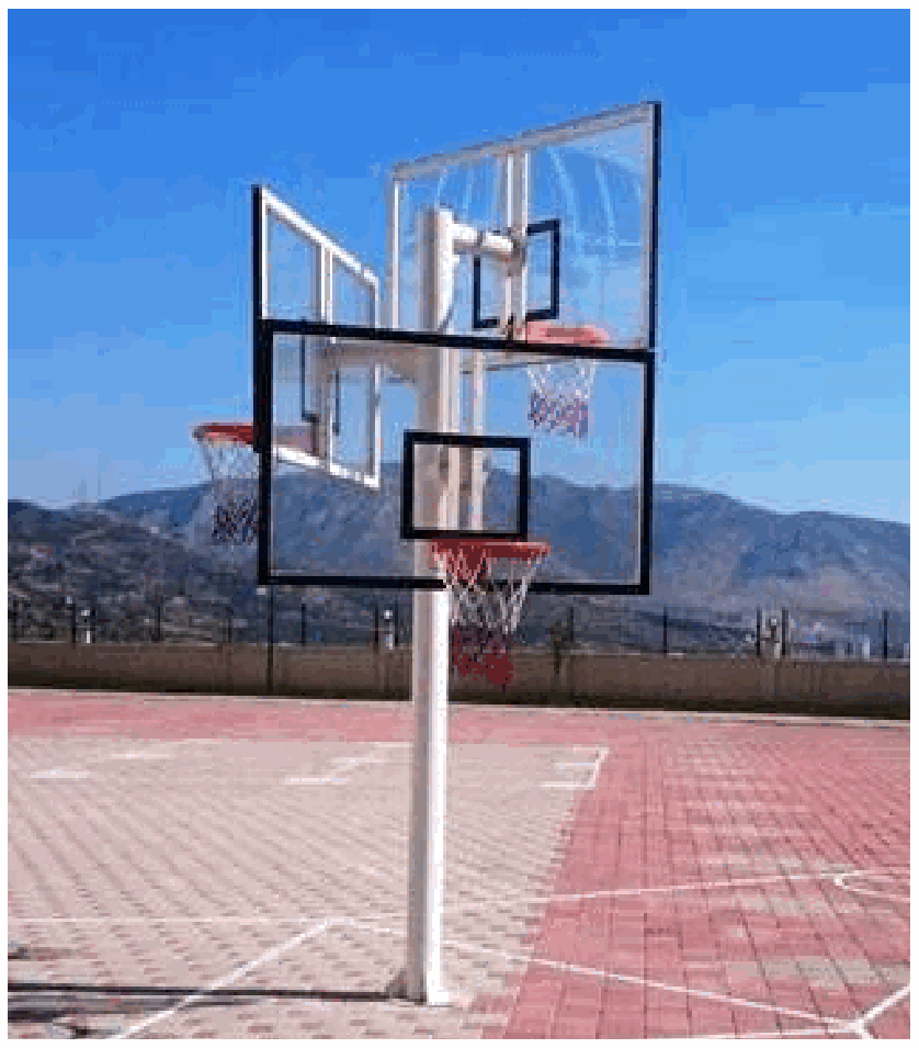 BC-03 3 Yönlü Cam Panyalı Basket Potası