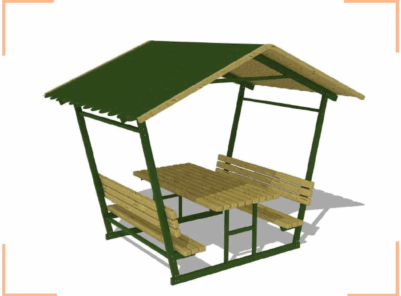 CM-02 Çatılı Piknik Masası